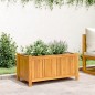 vidaXL Jardinera con forro madera maciza de acacia 80x42x40 cm vidaXL Jardinera con forro madera maciza de acacia 80x42x40 cm