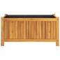 vidaXL Jardinera con forro madera maciza de acacia 80x42x40 cm vidaXL Jardinera con forro madera maciza de acacia 80x42x40 cm