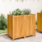 vidaXL Jardinera con forro madera maciza de acacia 84x42x75 cm vidaXL Jardinera con forro madera maciza de acacia 84x42x75 cm