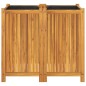 vidaXL Jardinera con forro madera maciza de acacia 84x42x75 cm vidaXL Jardinera con forro madera maciza de acacia 84x42x75 cm