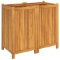 vidaXL Jardinera con forro madera maciza de acacia 84x42x75 cm vidaXL Jardinera con forro madera maciza de acacia 84x42x75 cm