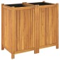 vidaXL Jardinera con forro madera maciza de acacia 84x42x75 cm vidaXL Jardinera con forro madera maciza de acacia 84x42x75 cm