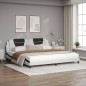 vidaXL Cama con colchón cuero sintético blanco y negro 200x200 cm vidaXL Cama con colchón cuero sintético blanco y negro 200x200 cm