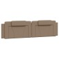 vidaXL Cama con colchón cuero sintético capuchino 200x200 cm