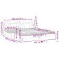 vidaXL Cama con colchón cuero sintético capuchino 200x200 cm