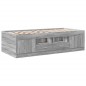 vidaXL Tumbona con cajones madera ingeniería gris Sonoma 90x200 cm vidaXL Tumbona con cajones madera ingeniería gris Sonoma 90x200 cm