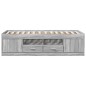 vidaXL Tumbona con cajones madera ingeniería gris Sonoma 90x200 cm vidaXL Tumbona con cajones madera ingeniería gris Sonoma 90x200 cm