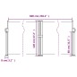 vidaXL Toldo lateral retráctil rojo 120x600 cm vidaXL Toldo lateral retráctil rojo 120x600 cm