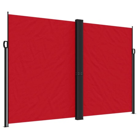 vidaXL Toldo lateral retráctil rojo 220x600 cm