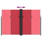 vidaXL Toldo lateral retráctil rojo 220x600 cm vidaXL Toldo lateral retráctil rojo 220x600 cm