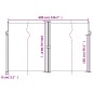 vidaXL Toldo lateral retráctil rojo 220x600 cm vidaXL Toldo lateral retráctil rojo 220x600 cm