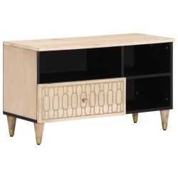 vidaXL Mueble de TV madera maciza de mango 80x33x46 cm