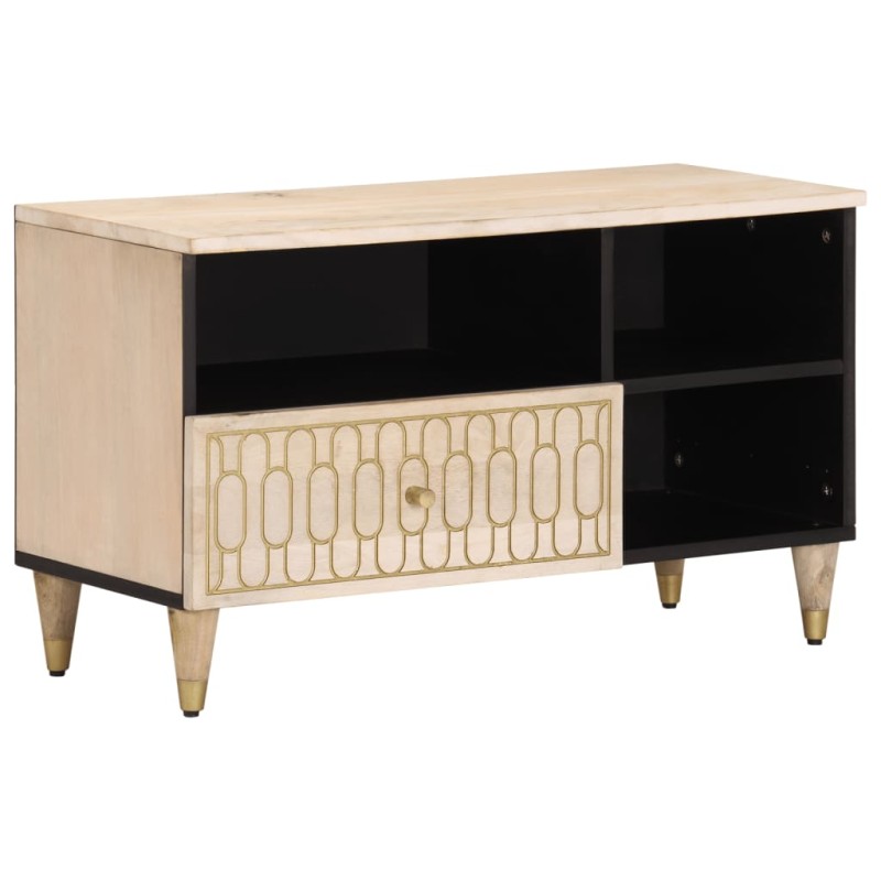 vidaXL Mueble de TV madera maciza de mango 80x33x46 cm vidaXL Mueble de TV madera maciza de mango 80x33x46 cm