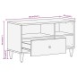 vidaXL Mueble de TV madera maciza de mango 80x33x46 cm vidaXL Mueble de TV madera maciza de mango 80x33x46 cm