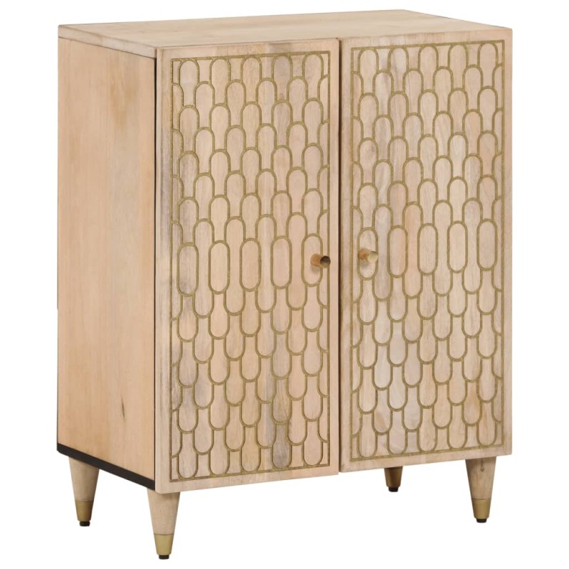 vidaXL Armario auxiliar madera maciza de mango 60x33x75 cm vidaXL Armario auxiliar madera maciza de mango 60x33x75 cm