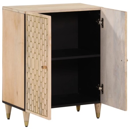 vidaXL Armario auxiliar madera maciza de mango 60x33x75 cm