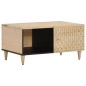 vidaXL Mesa de centro de madera maciza de mango 80x50x40 cm vidaXL Mesa de centro de madera maciza de mango 80x50x40 cm