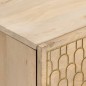 vidaXL Mesita de noche de madera maciza de mango 40x33x46 cm vidaXL Mesita de noche de madera maciza de mango 40x33x46 cm