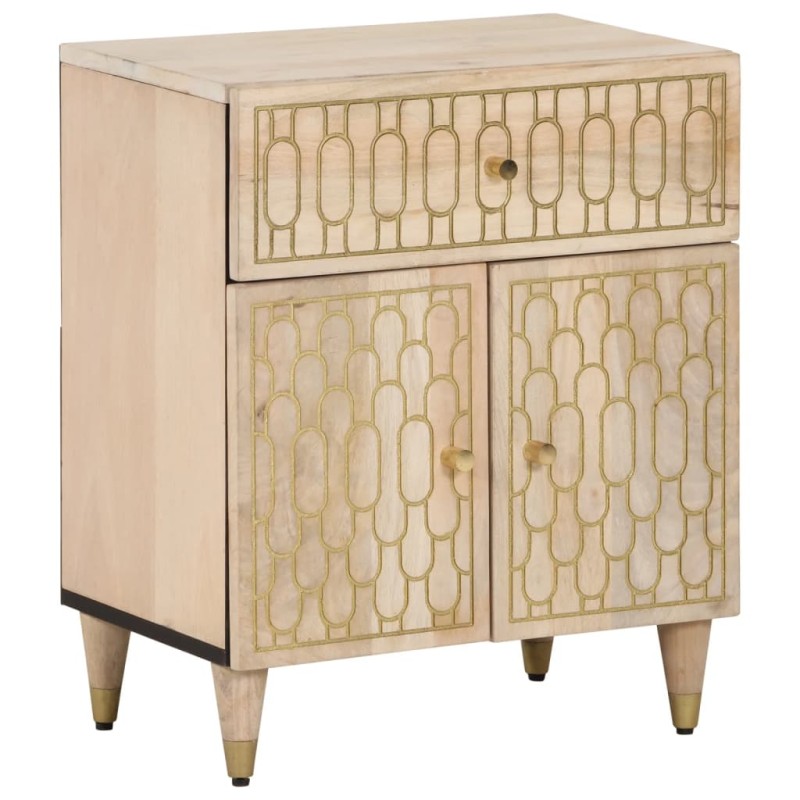 vidaXL Mesita de noche madera maciza de mango 50x33x60 cm vidaXL Mesita de noche madera maciza de mango 50x33x60 cm