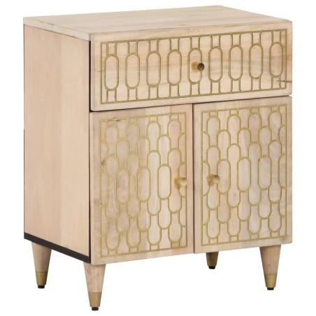 vidaXL Mesita de noche madera maciza de mango 50x33x60 cm