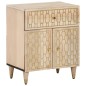 vidaXL Mesita de noche madera maciza de mango 50x33x60 cm vidaXL Mesita de noche madera maciza de mango 50x33x60 cm