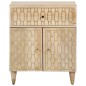 vidaXL Mesita de noche madera maciza de mango 50x33x60 cm vidaXL Mesita de noche madera maciza de mango 50x33x60 cm