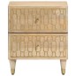 vidaXL Mesita de noche de madera maciza de mango 40x33x46 cm vidaXL Mesita de noche de madera maciza de mango 40x33x46 cm