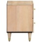 vidaXL Mesita de noche de madera maciza de mango 40x33x46 cm vidaXL Mesita de noche de madera maciza de mango 40x33x46 cm