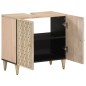 vidaXL Armario de lavabo para baño madera maciza de mango 62x33x58 cm vidaXL Armario de lavabo para baño madera maciza de mango 62x33x58 cm