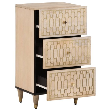 vidaXL Armario auxiliar madera maciza de mango 40x33x75 cm
