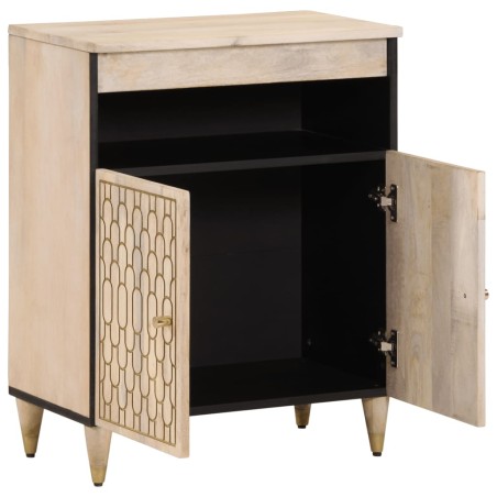 vidaXL Armario auxiliar madera maciza de mango 60x33x75 cm