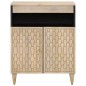 vidaXL Armario auxiliar madera maciza de mango 60x33x75 cm vidaXL Armario auxiliar madera maciza de mango 60x33x75 cm