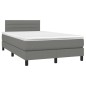 vidaXL Cama box spring con colchón y LED tela marrón oscuro 120x190 cm vidaXL Cama box spring con colchón y LED tela marrón oscuro 120x190 cm