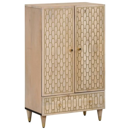 vidaXL Aparador alto madera maciza de mango 60x33x100 cm