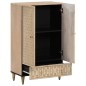 vidaXL Aparador alto madera maciza de mango 60x33x100 cm vidaXL Aparador alto madera maciza de mango 60x33x100 cm
