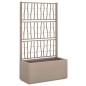 vidaXL Jardinera con enrejado PP marrón claro 80x36x140 cm vidaXL Jardinera con enrejado PP marrón claro 80x36x140 cm