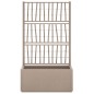 vidaXL Jardinera con enrejado PP marrón claro 80x36x140 cm vidaXL Jardinera con enrejado PP marrón claro 80x36x140 cm