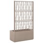 vidaXL Jardinera con enrejado PP marrón claro 80x36x140 cm vidaXL Jardinera con enrejado PP marrón claro 80x36x140 cm