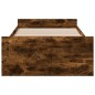 vidaXL Cama con cajones madera de ingeniería roble ahumado 75x190 cm vidaXL Cama con cajones madera de ingeniería roble ahumado 75x190 cm