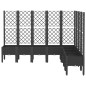 vidaXL Jardinera con enrejado PP negro 200x160x142 cm vidaXL Jardinera con enrejado PP negro 200x160x142 cm