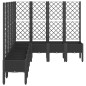 vidaXL Jardinera con enrejado PP negro 200x160x142 cm vidaXL Jardinera con enrejado PP negro 200x160x142 cm