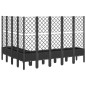 vidaXL Jardinera con enrejado PP negro 200x160x142 cm vidaXL Jardinera con enrejado PP negro 200x160x142 cm