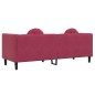 vidaXL Sofá con cojines 3 plazas terciopelo rojo tinto vidaXL Sofá con cojines 3 plazas terciopelo rojo tinto