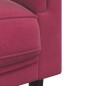 vidaXL Sofá con cojines 3 plazas terciopelo rojo tinto vidaXL Sofá con cojines 3 plazas terciopelo rojo tinto
