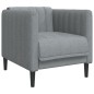 vidaXL Sillón de tela gris oscuro
