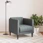 vidaXL Sillón de tela gris oscuro