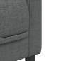 vidaXL Sillón de tela gris oscuro