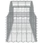 vidaXL Cestas de gaviones 7 uds forma de arco hierro 200x50x40/60 cm