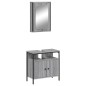 vidaXL Set de muebles de baño 2 pzas madera contrachapada gris sonoma vidaXL Set de muebles de baño 2 pzas madera contrachapada gris sonoma