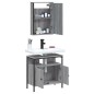 vidaXL Set de muebles de baño 2 pzas madera contrachapada gris sonoma vidaXL Set de muebles de baño 2 pzas madera contrachapada gris sonoma